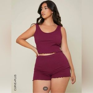 Maroon PJ set